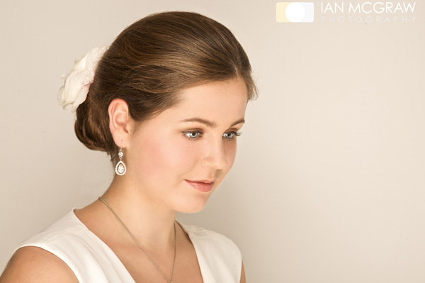 Bride with Hair & Makeup by Sally Brown