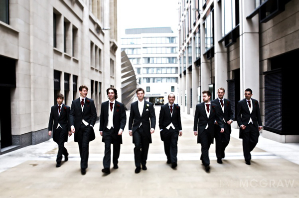 Groom, Best Man & Ushers - St Paul's - London - Ian McGraw LBIPP